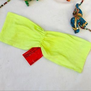 Deadstock American apparel boob tube crop top
